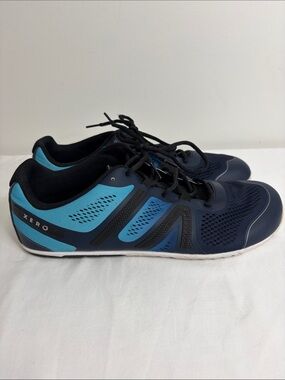 Xero Shoes HFS Mens 15 Navy Blue Original Road Runner Barefoot Minimalist